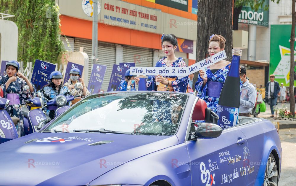 Dự án Roadshow ô tô & xe máy sôi động của 82X Beauty