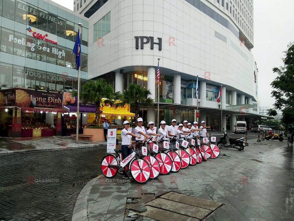 Dự án quảng cáo Roadshow xe đạp của Miniso