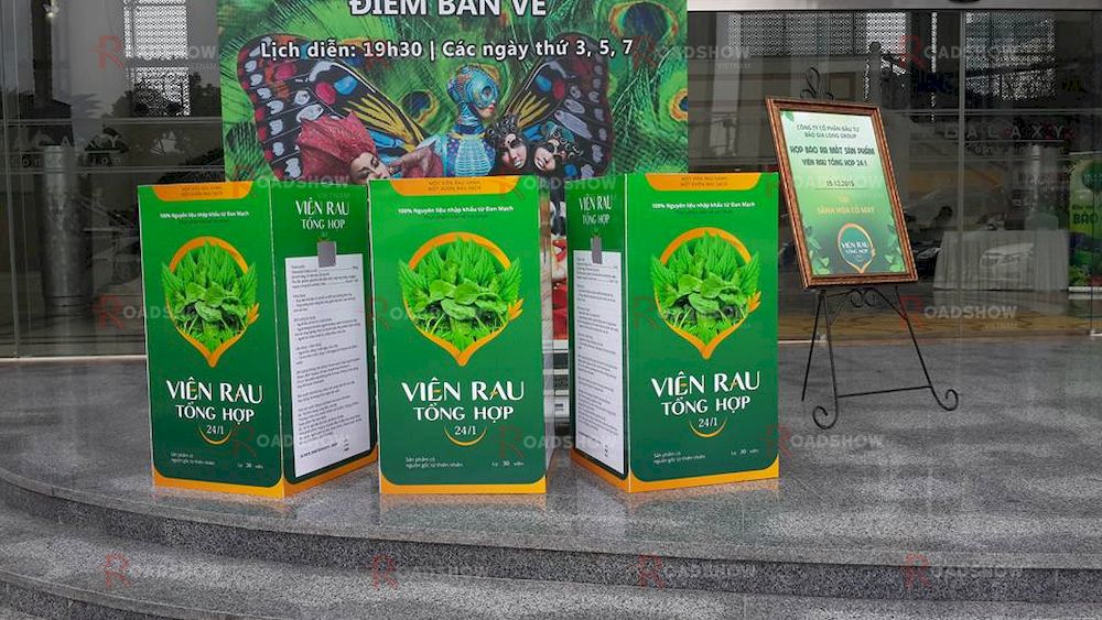 Dự án quảng cáo Human Billboard của Viên rau tổng hợp 24/1